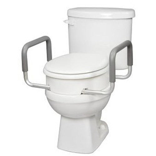 Carex Toilet Seat Elevator With Handles For Elongated Toilets - 1 Ea